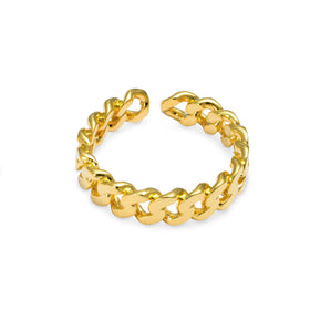 HH OHA 'Tank Chain' Ring Gold
